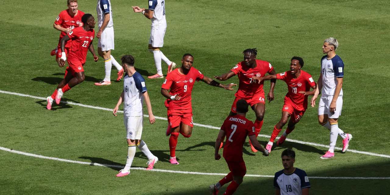 Canada have just equalised against Bosnia and Herzegovina