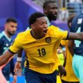 Ecuadorian player Plata has just scored against Germany