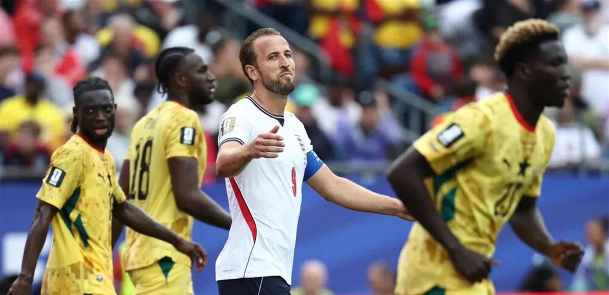Harry Kane during England's World Cup match against Ghana