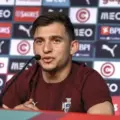 Francisco Conceicao during a press conference