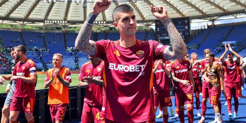 Roma defender Gianluca Mancini