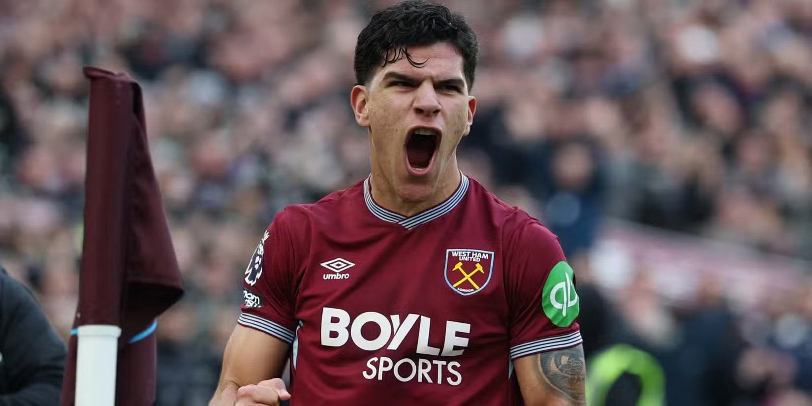 West Ham midfielder Mateus Fernandes