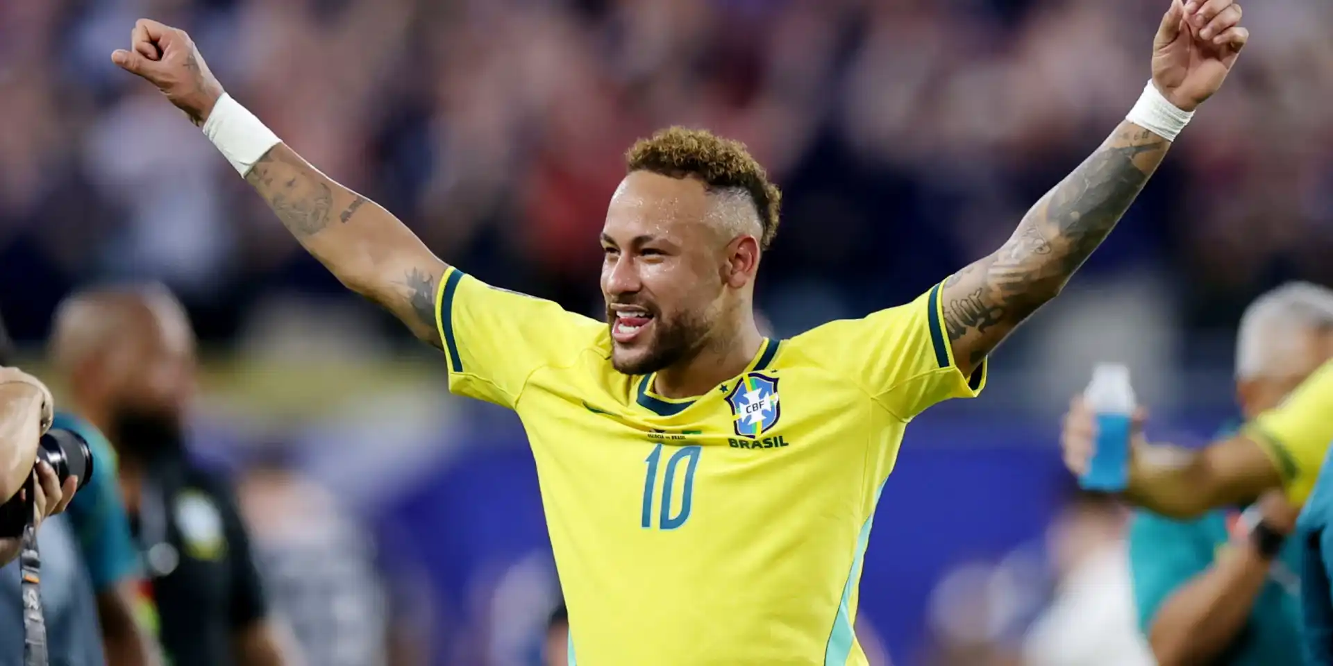 Neymar triumphant after returning to Brazil national team