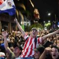 Paraguayans have hit the streets after their national team defeated Germany