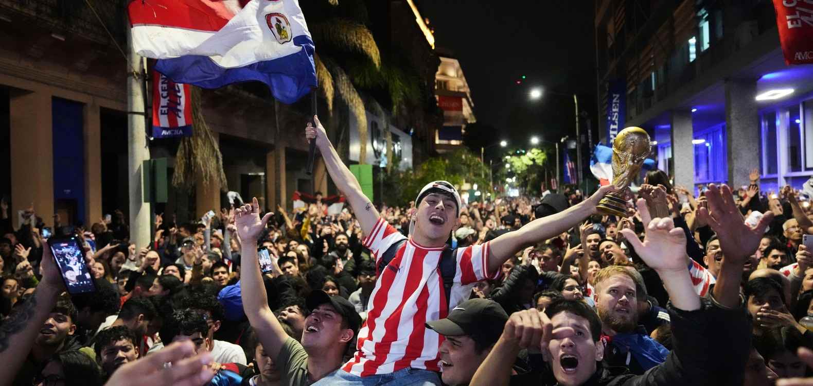 Paraguayans have hit the streets after their national team defeated Germany
