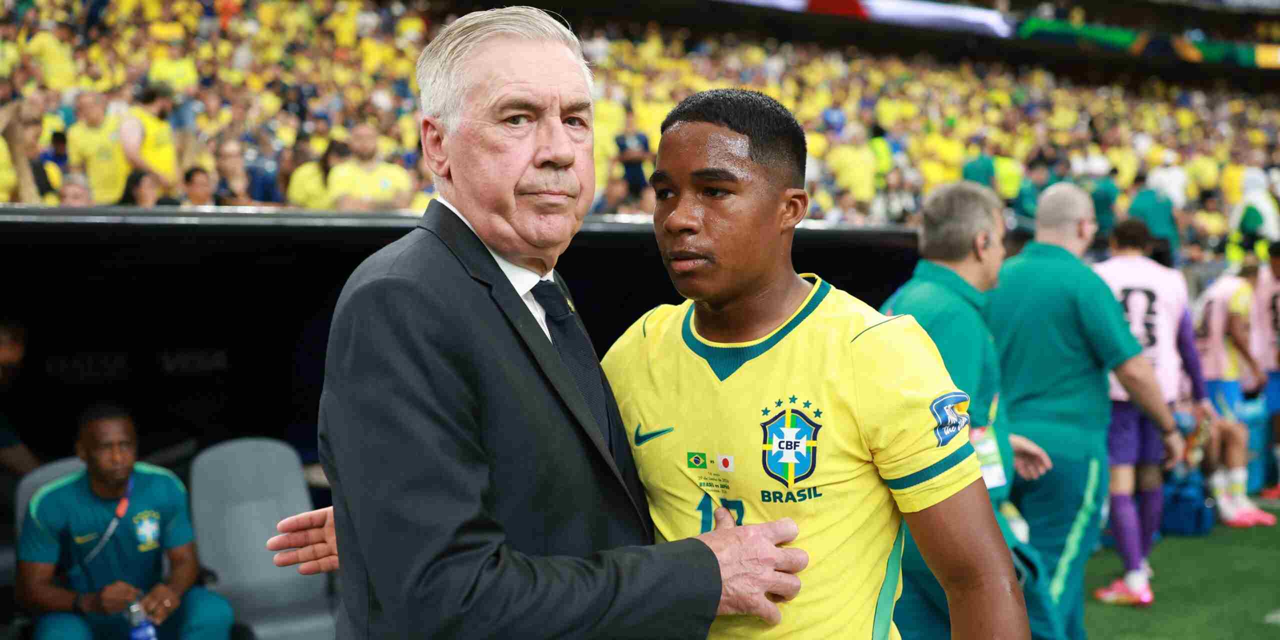 Carlo Ancelotti and Endrick