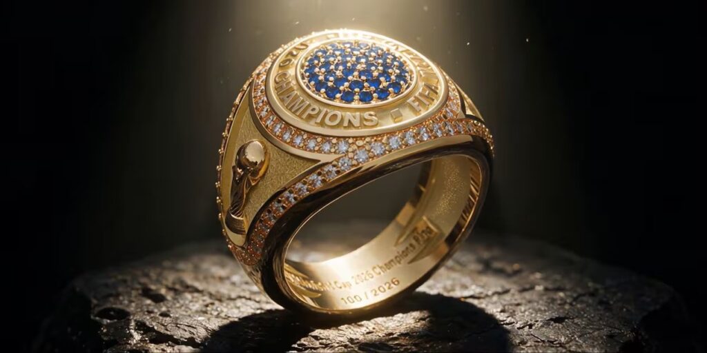 The ring Fifa will give to the World Cup winners