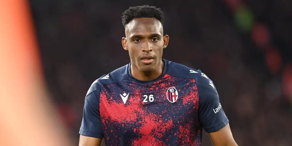 Bologna defender Jhon Lucumi