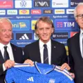 Claudio Ranieri, Roberto Mancini and Giovanni Malago