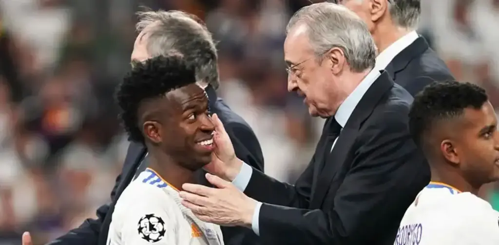 Florentino Perez and Vinicius Junior