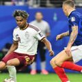 Lamine Yamal against Lucas Digne
