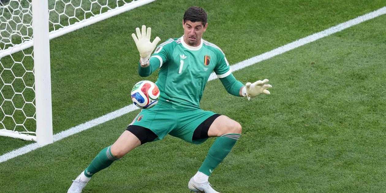 Belgium goalkeeper Thibaut Courtois
