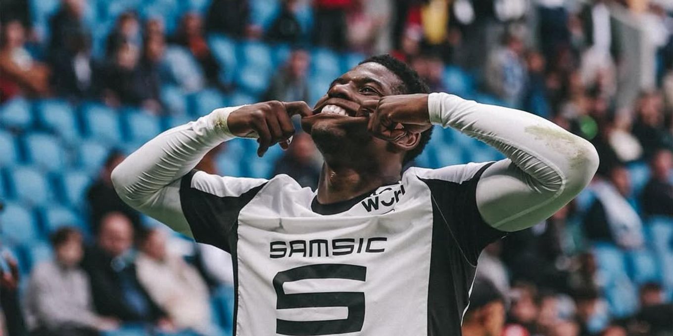 Breel Embolo celebrates after scoring a goal