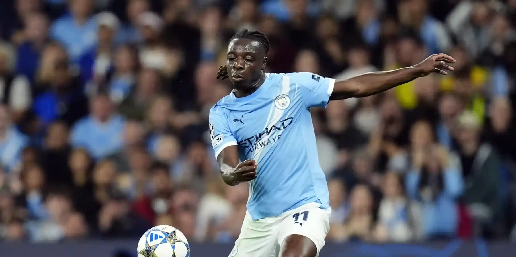 Manchester City winger Jeremy Doku