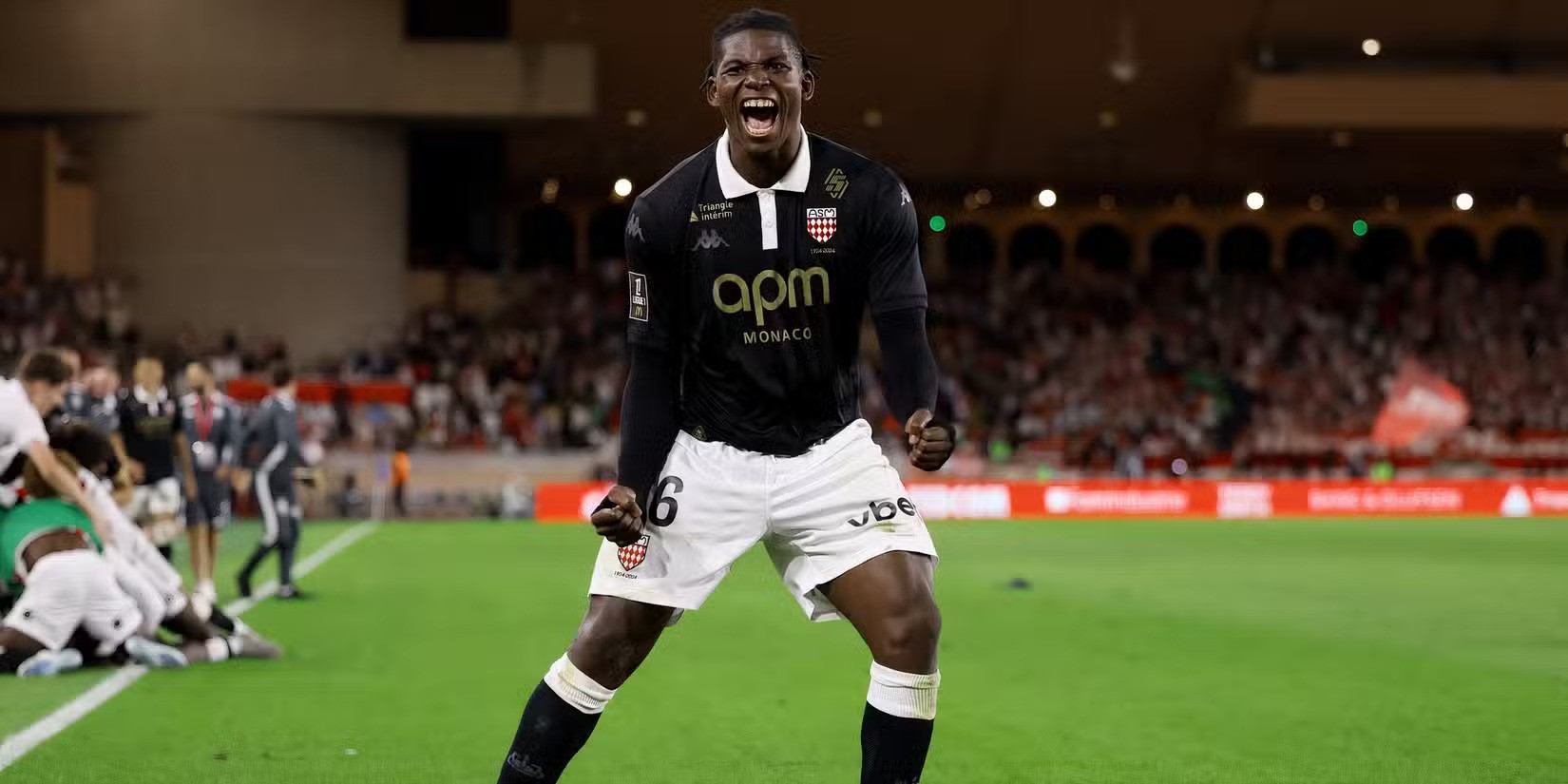 Monaco midfielder Lamine Camara