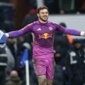 Leeds' goalkeeper Lucas Perri
