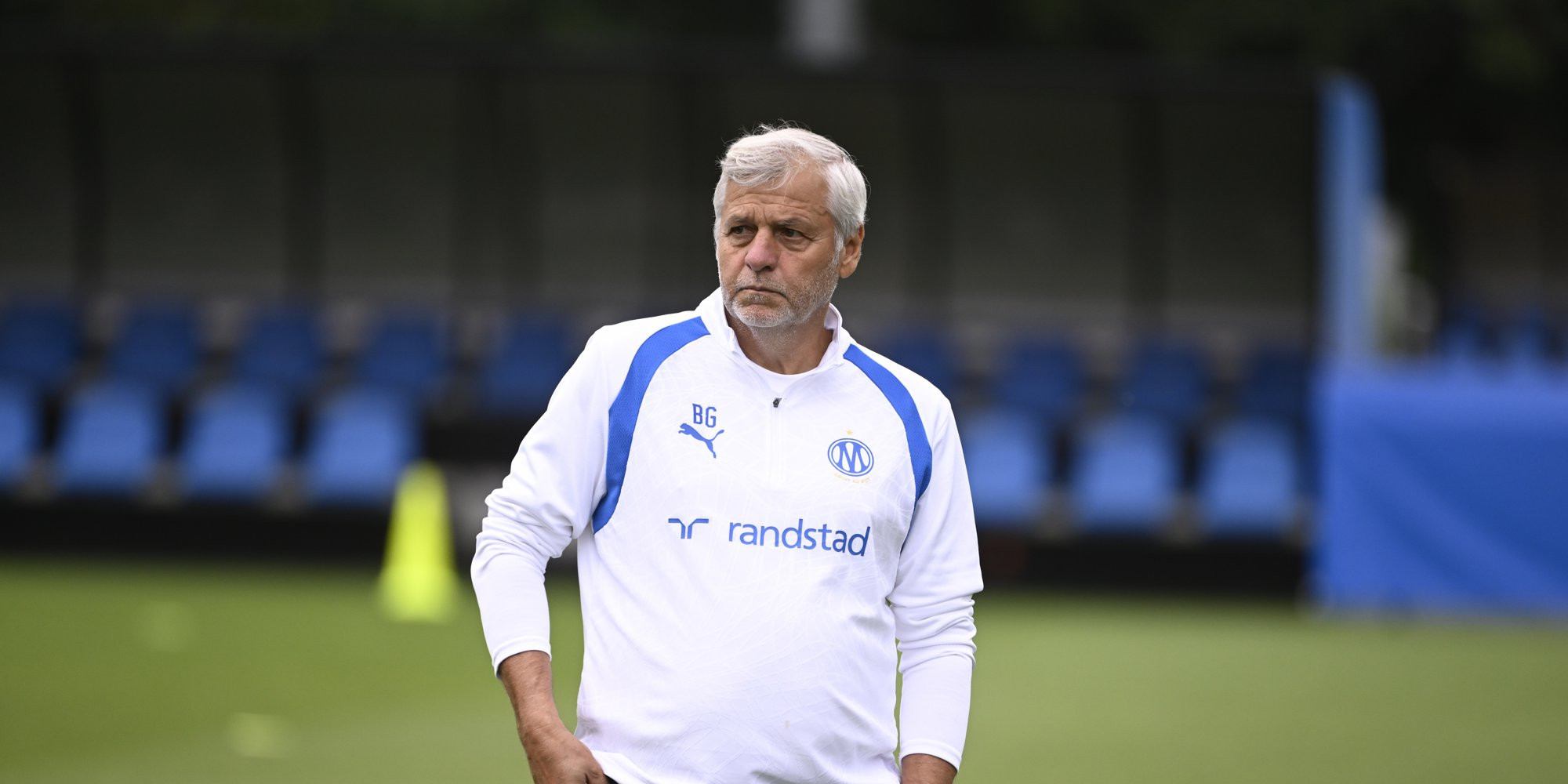 Marseille head coach Bruno Genesio
