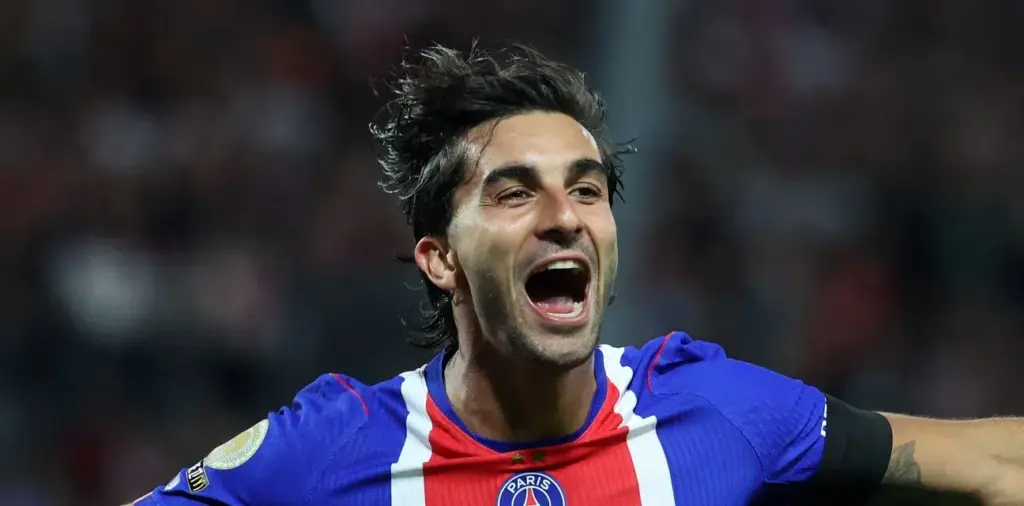 Ferran Torres celebrates after scoring against Brest