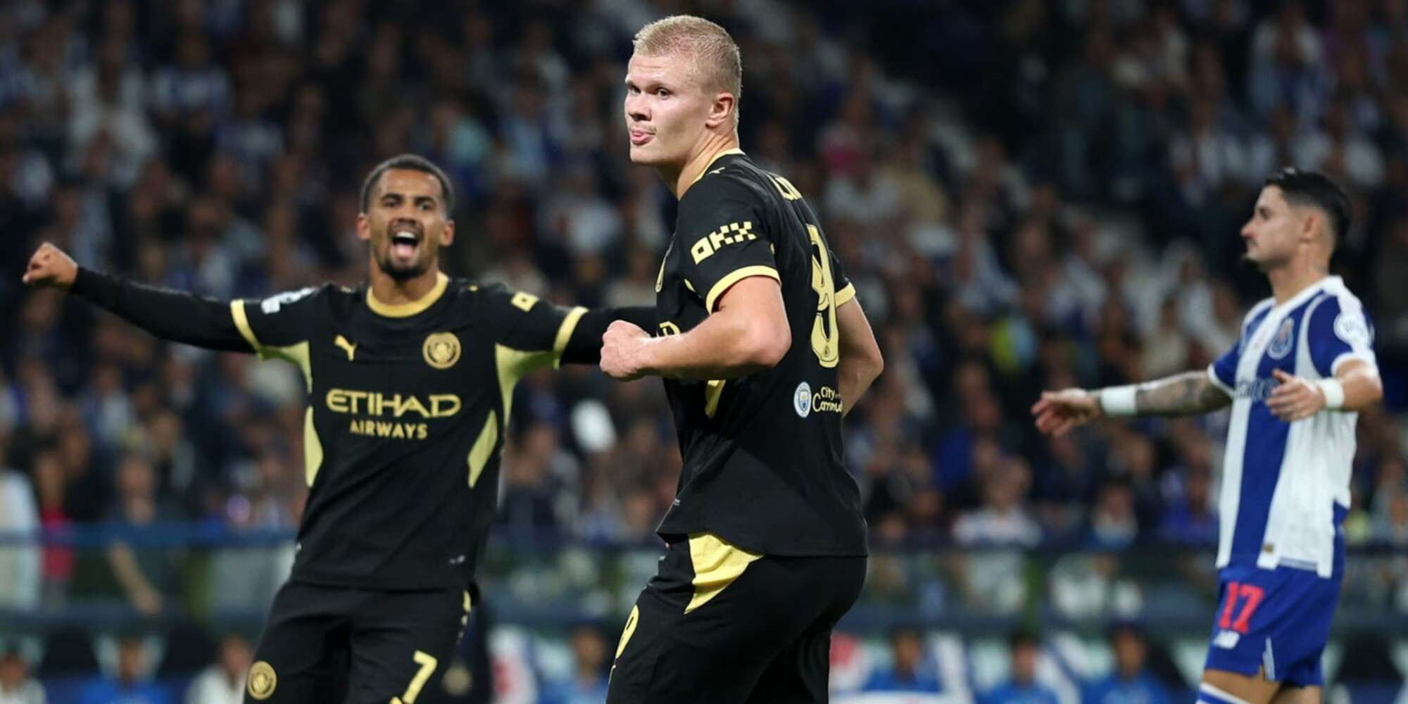 Erling Haaland has just scored against Porto