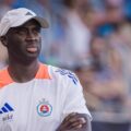 Slovan head coach Yaya Toure