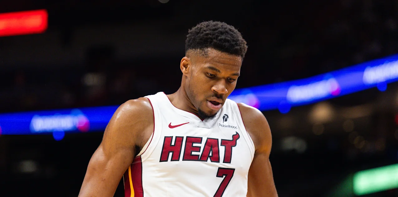 Giannis Antetokounmpo in his Miami Heat debut