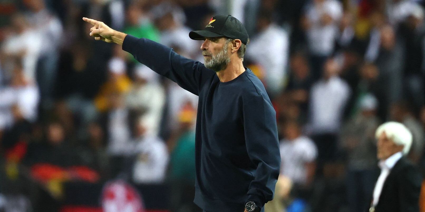 Germany head coach Jurgen Klopp giving instructions from the touch line