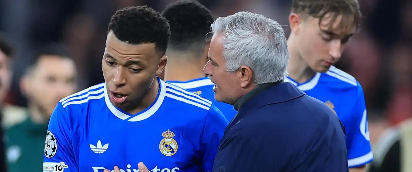 Kylian Mbappe and Jose Mourinho