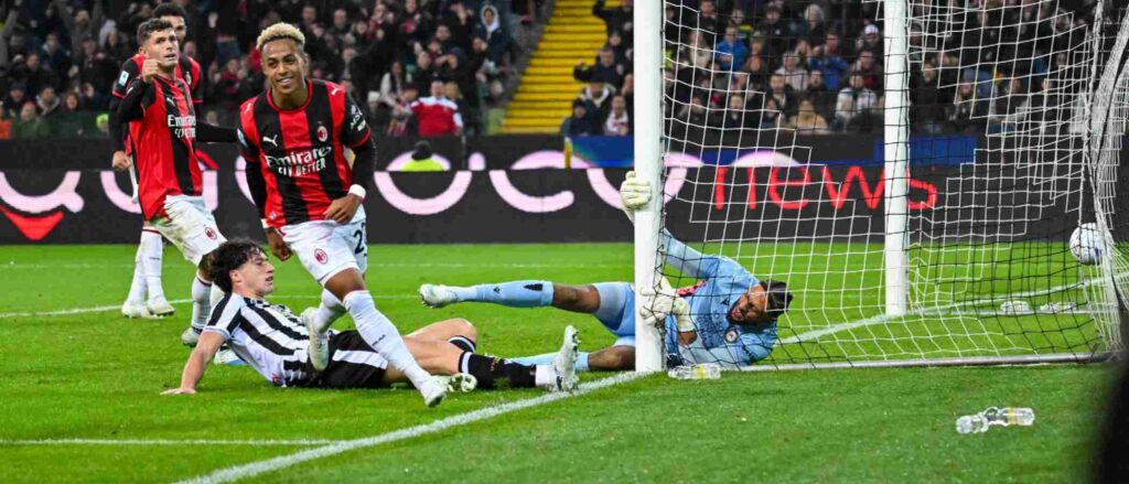 Omari Hutchinson has just scored his first goal for Milan