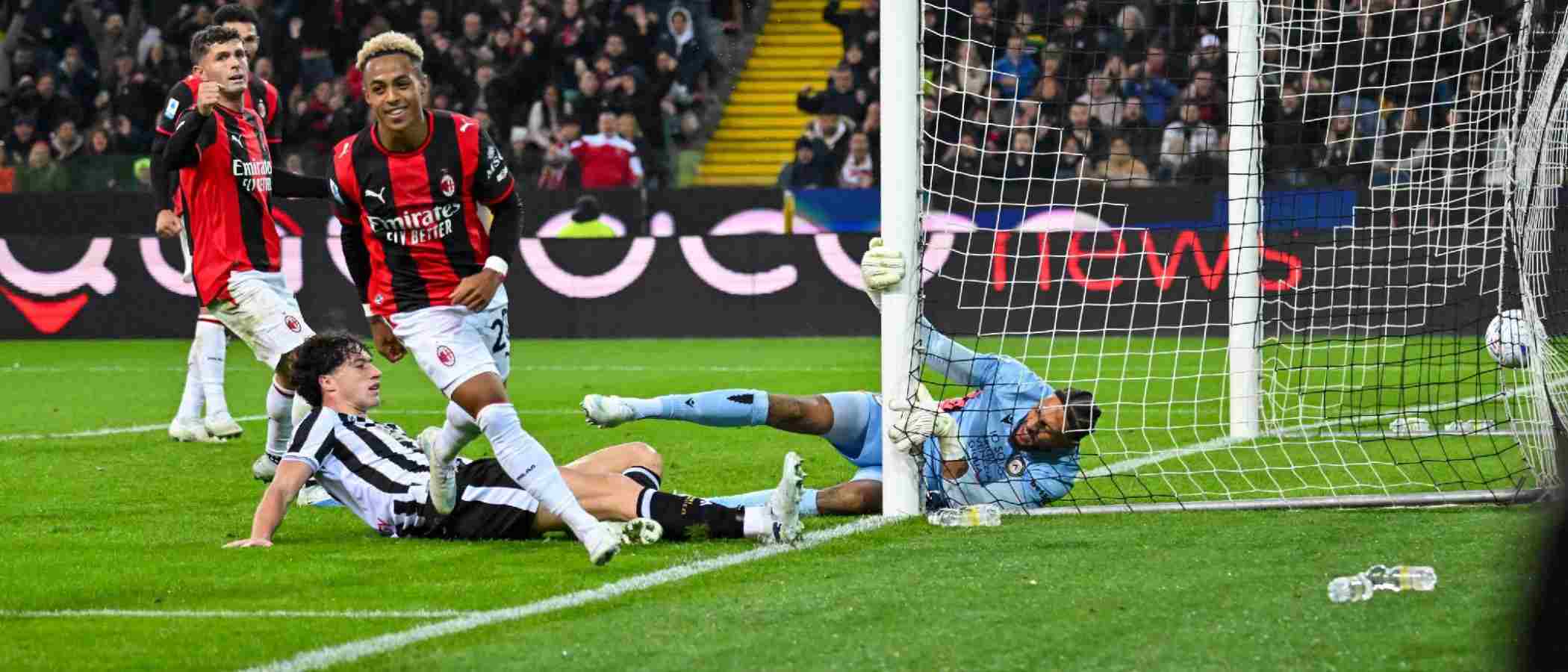 Omari Hutchinson has just scored his first goal for Milan