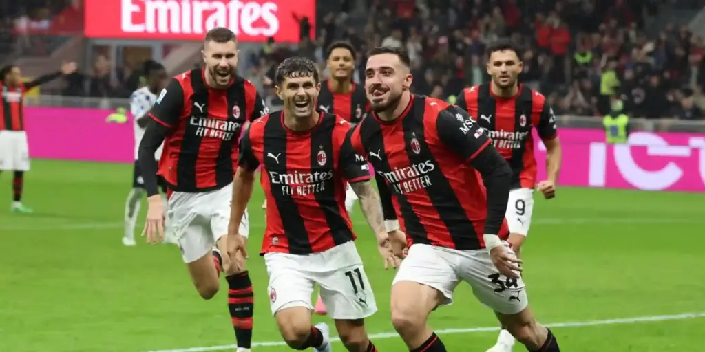 Mario Gila has just scored for Milan against Atalanta