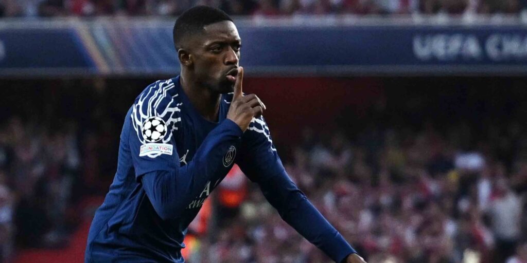 PSG winger Ousmane Dembele