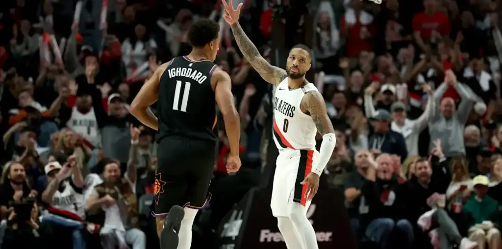 Damian Lillard in his Portland Trail Blazers return