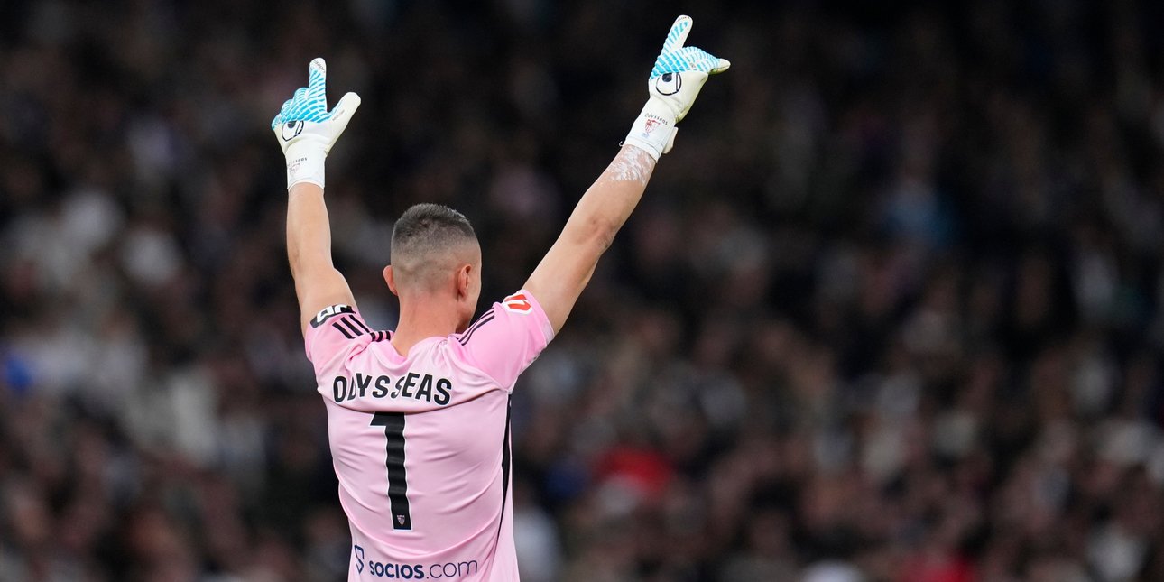Sevilla goalkeeper Odysseas Vlachodimos